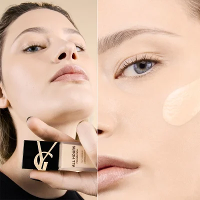 کرم پودر ایو سن لورن مدل Ysl All Hours Foundation