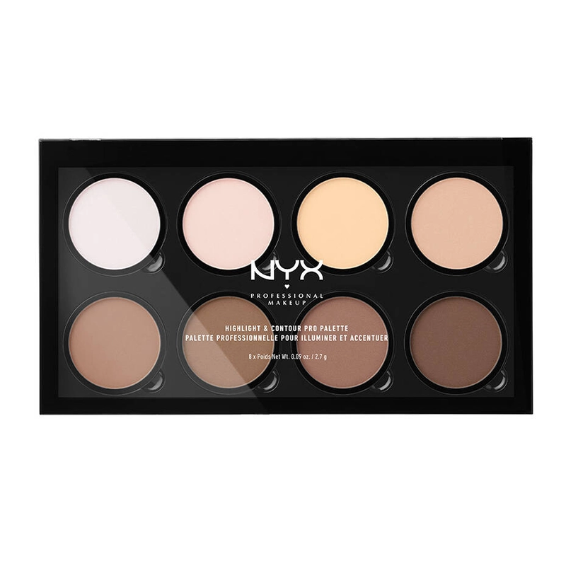 پالت کانتور و هایلایتر پودری نیکس مدل NYX Professional