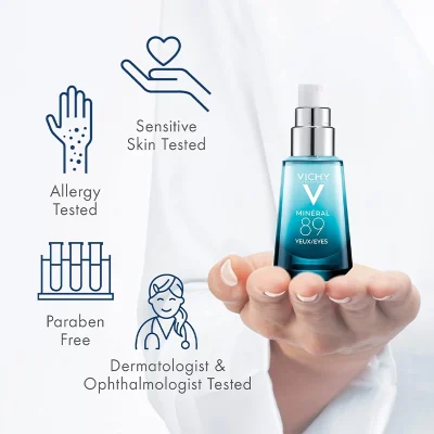 ژل آبرسان و ترمیم کننده ‌دور چشم مینرال مدل Vichy Mineral 89